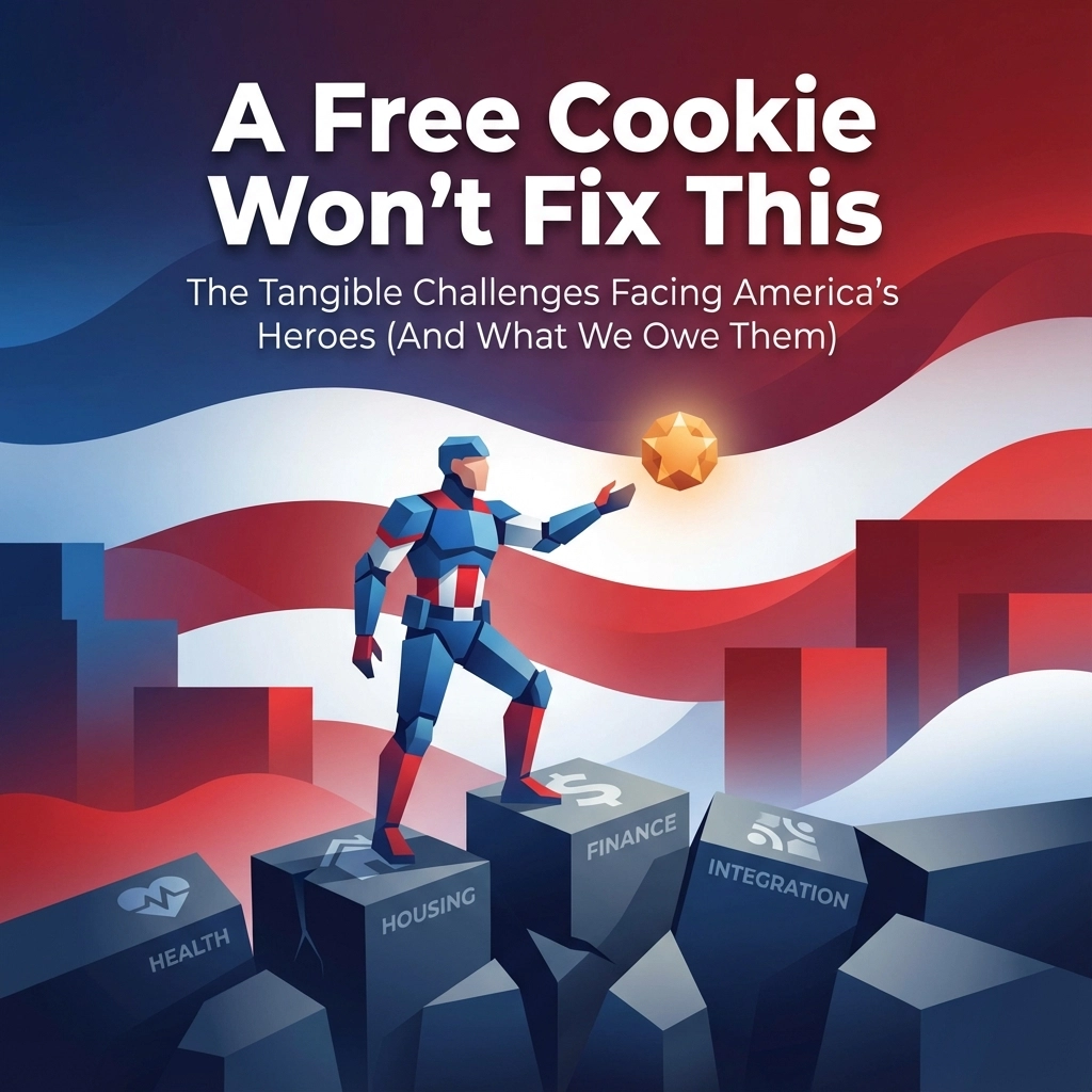 A Free Cookie Won't Fix This: The Tangible Challenges Facing America's Heroes (And What We Owe Them)